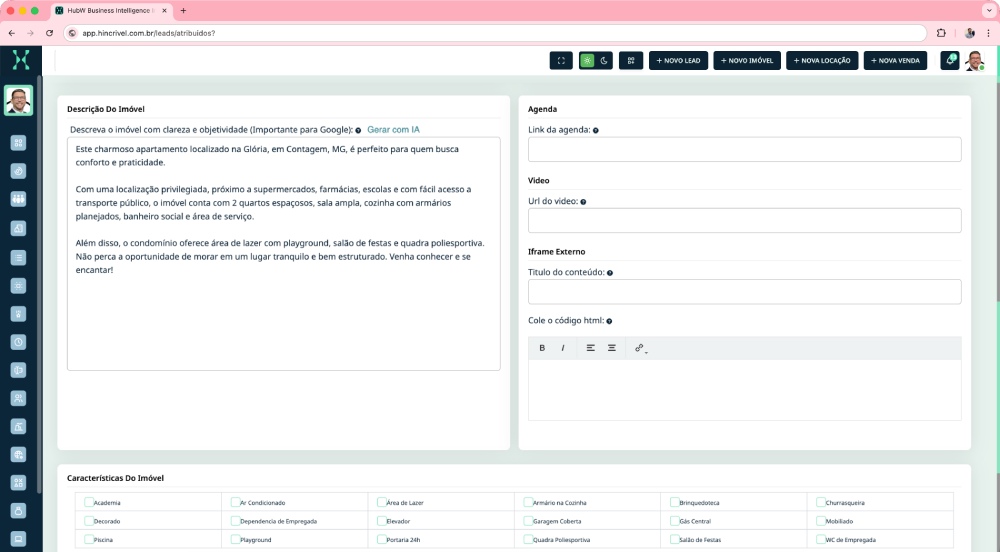 Descrição de imóveis por IA